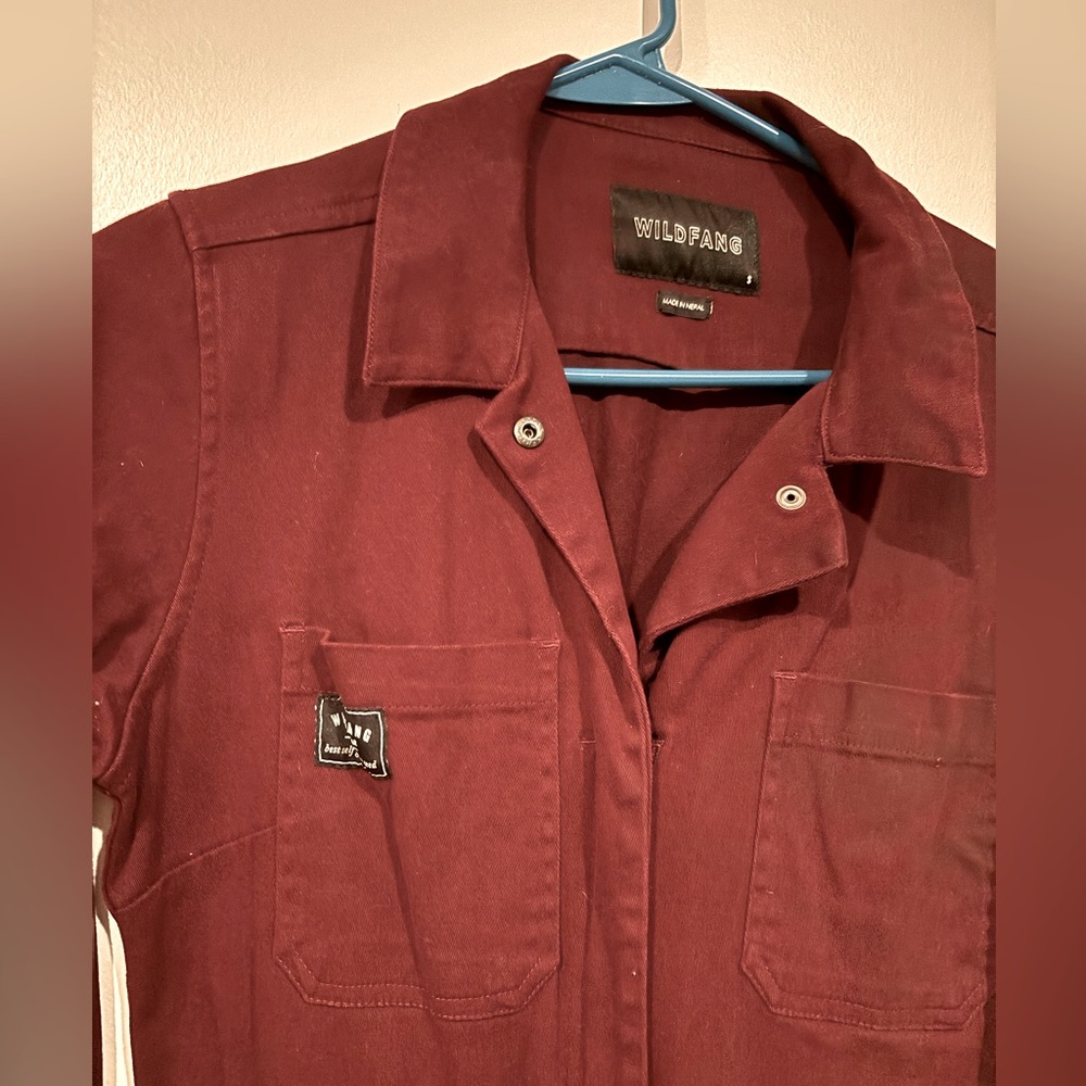 Wildfang Merlot Coverall, size Small